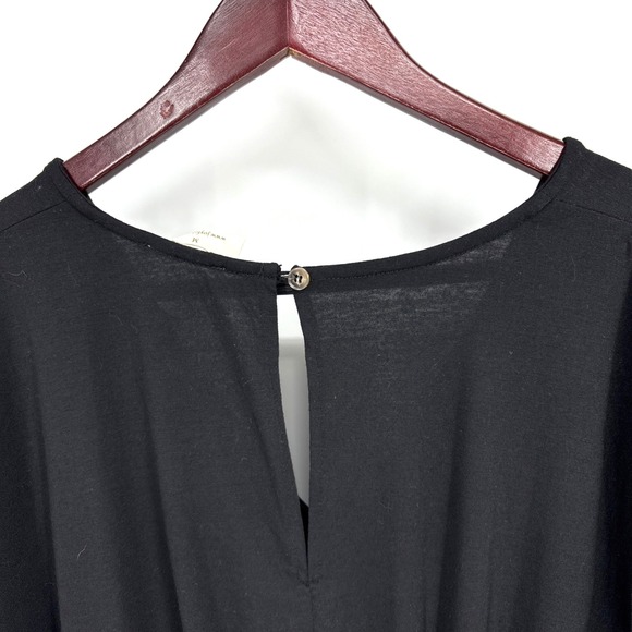 Mia Joy by Joyfolie Black Romper Size Medium Short Sleeve Flowy Casual Vacation - Picture 10 of 10